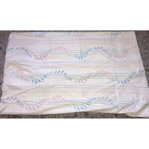 Dan River Vintage Floral Pillowcase Flowered 70s Pillow Case Pastel